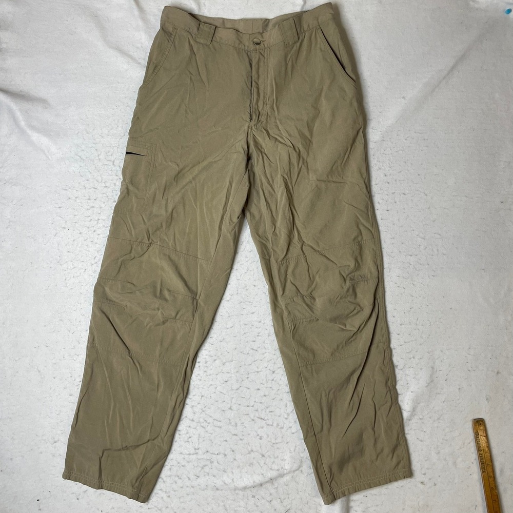 Mountain Equipment Co-op Hiking Pants‎ Mens 32 Tan Outdoor Cargo Zip Pocket